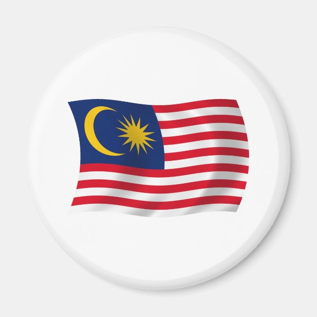 Magnet für die malaysische Flagge (Vorne)