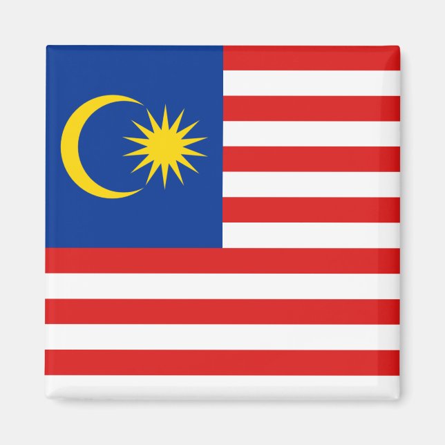 Magnet für die malaysische Flagge (Vorne)