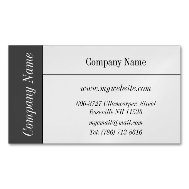 Magnet für elegante Visitenkarten (Vorderseite)