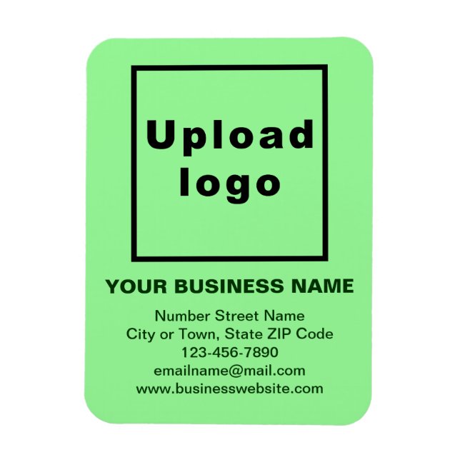 Magnet für flexibles Foto mit hellgrünem Hintergru (Vertikal)