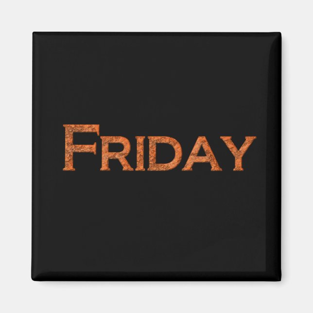 Magnet für Freitagslehren oder Speicherwerbung (Vorne)