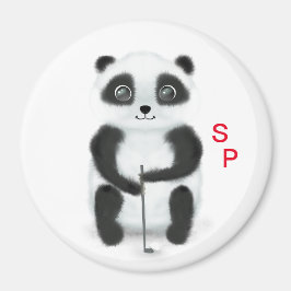 Magnet für Golfspielen Panda