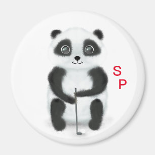 Magnet für Golfspielen Panda