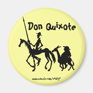 Magnet für Grafikkunst Don Quixote und Sancho Panz