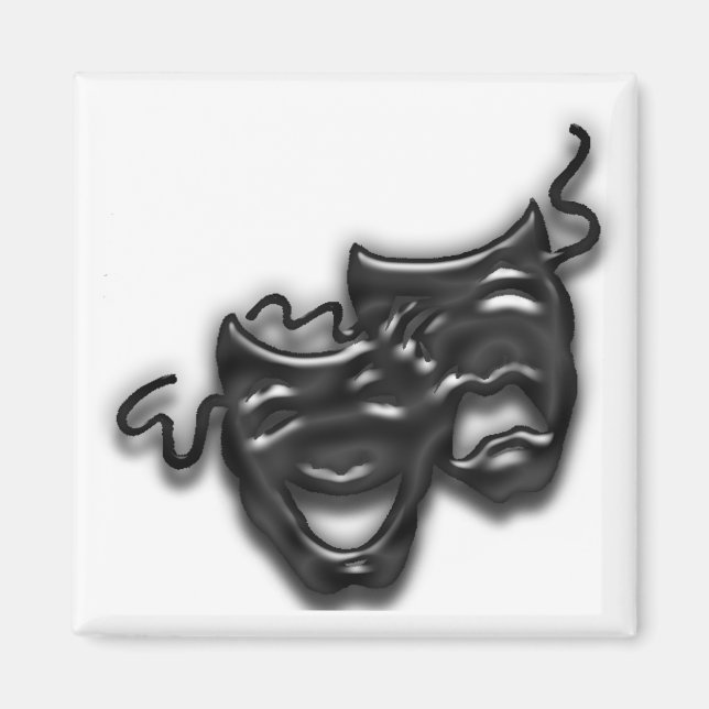 Magnet für große schwarze Masken (Vorne)