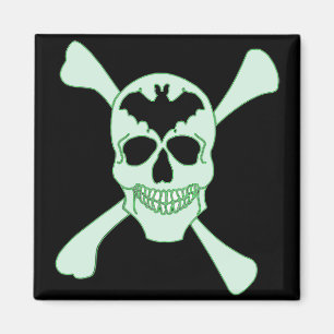 Magnet für grüne Schädel und Kreuze