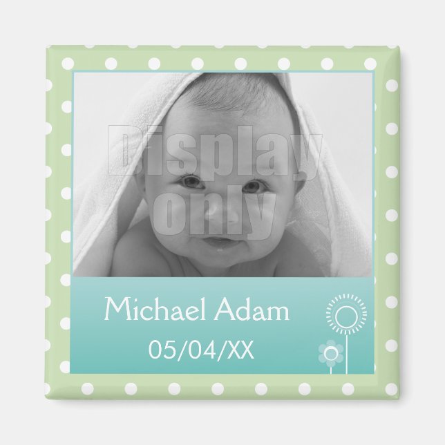 Magnet für grünes Foto (Vorne)