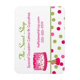 Magnet für hübsche Bäckerei Business Card