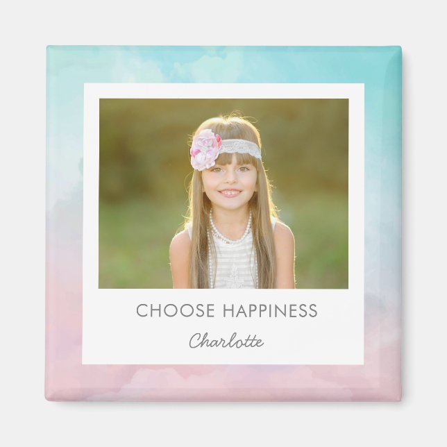 Magnet für hübsche Wasserfarben mit benutzerdefini (Vorne)