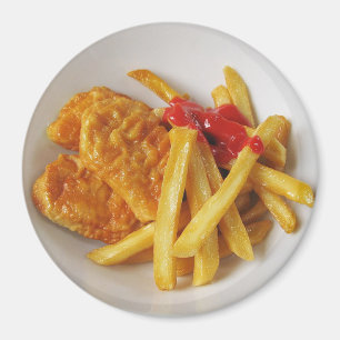 Magnet für Hühnernuggets und Fries-Teller