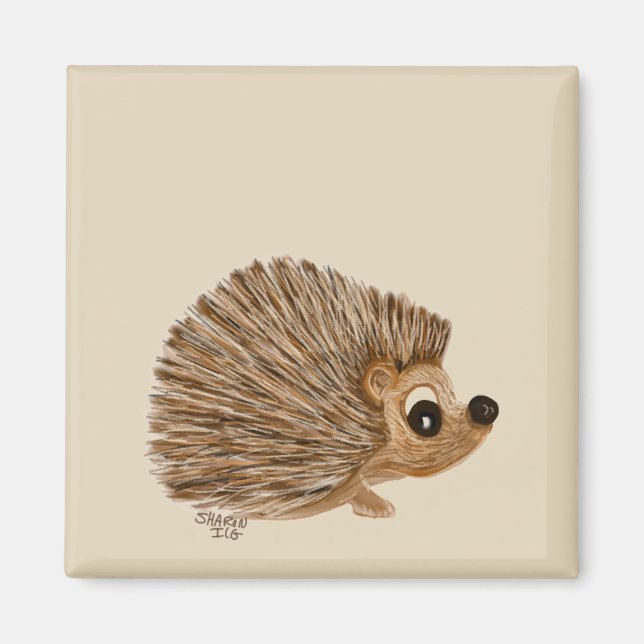 Magnet für Igel, Geschenk für den Igel (Vorne)