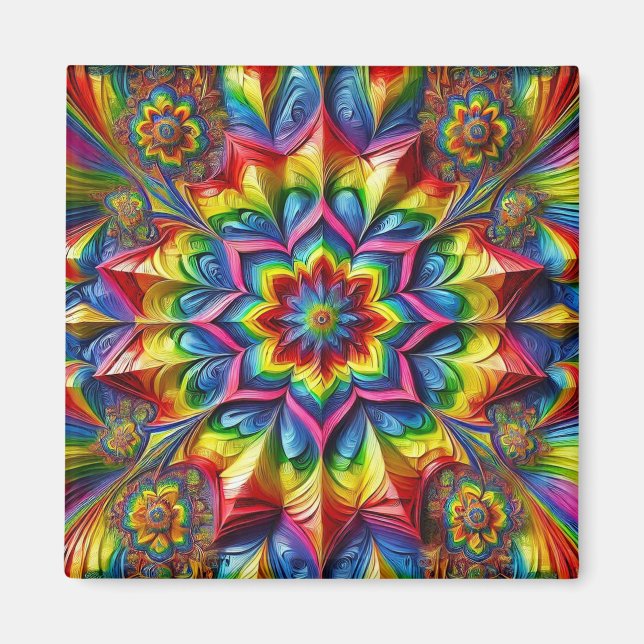 Magnet für LGBTQ-Farben (Vorne)