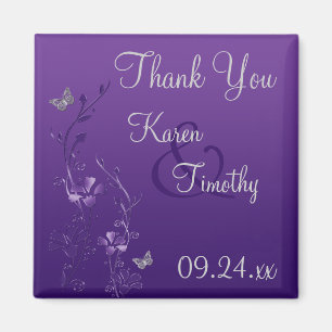 Magnet für lila graue Schmetterlingsblume Gastgesc