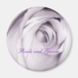 Magnet für lila Rose (Braut und Bräutigam)