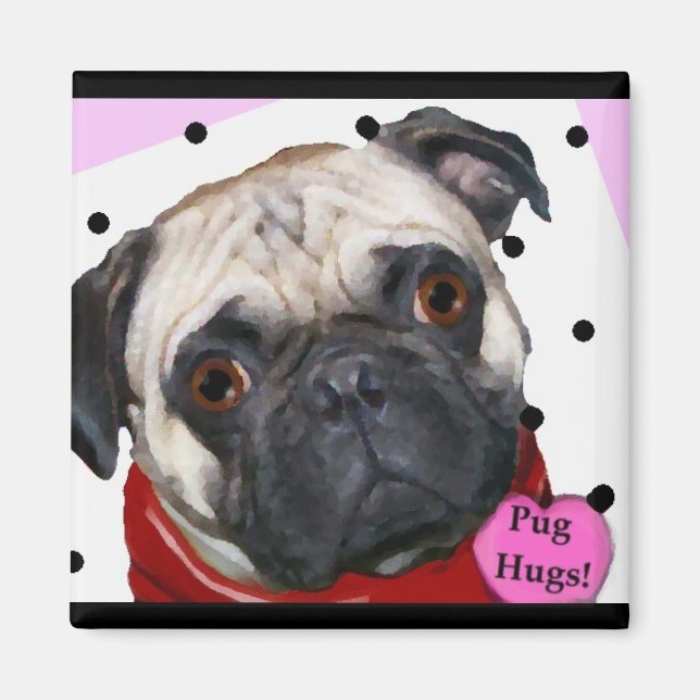 Magnet für Mops (Vorne)