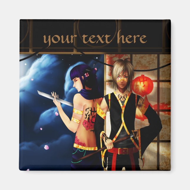 Magnet für niedliche Anime-Fantasien-Jungs (Vorne)