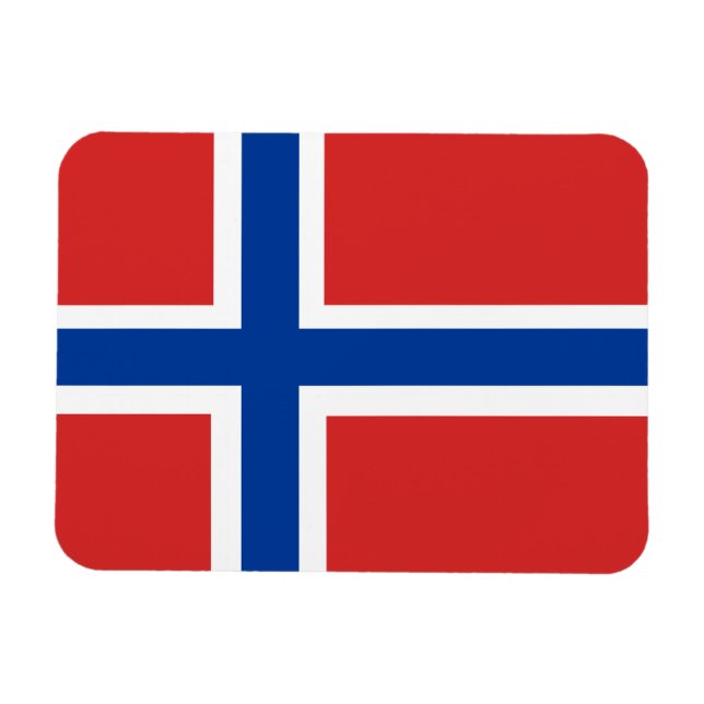 Magnet für Norwegische Flagge (Norske flagg) (Horizontal)