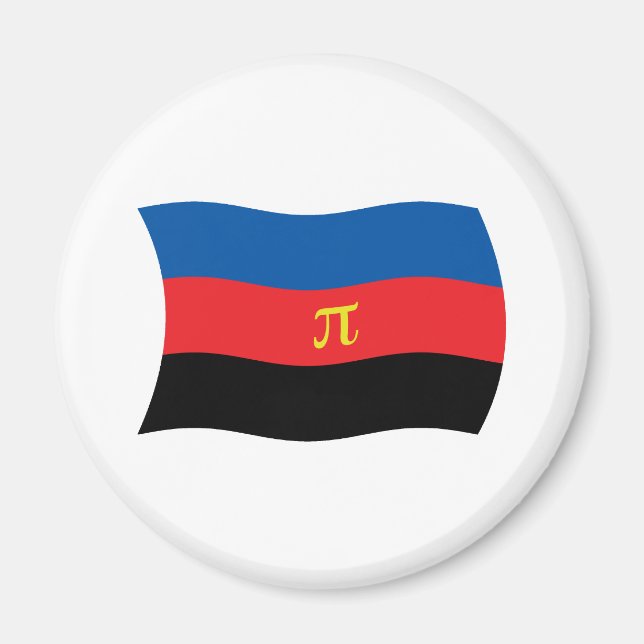 Magnet für Polyamory-Flag (Vorne)