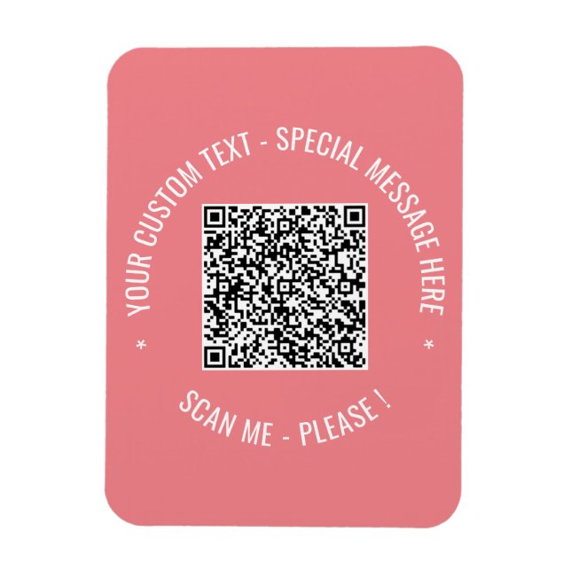  Magnet für QR-Code-Scan-Info Benutzerdefinierte T (Vertikal)