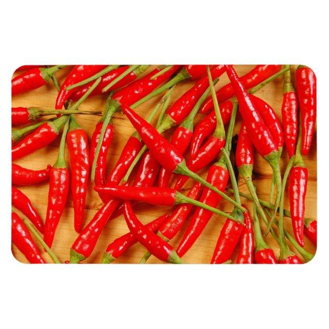Magnet für Red Chili Paprikaschoten (Horizontal)