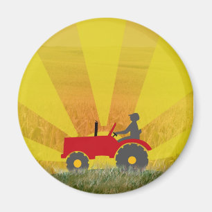 Magnet für roten oder grünen Traktor