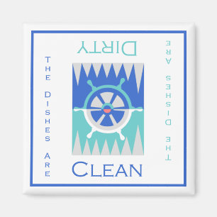 Magnet für saubere oder dreckige Geschirrspüler