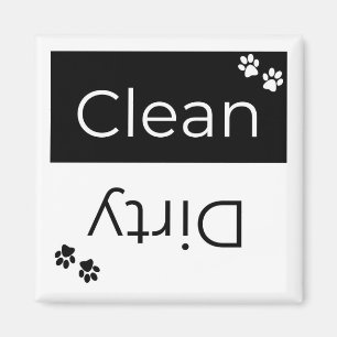 Magnet für saubere oder dreckige Geschirrspüler: D