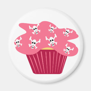Magnet für Schädel und Cupcakes
