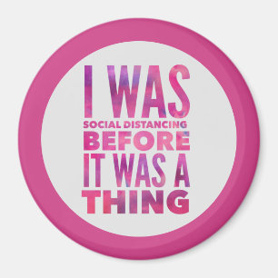 Magnet für soziale Distanzierung von Späßen