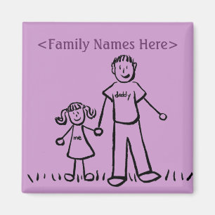 Magnet für Vaterfamilie und Tochter