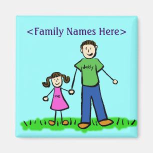 Magnet für Vaterfamilie und Tochter