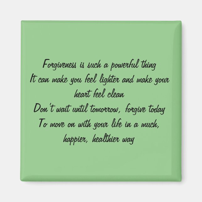 Magnet für Verzeihung (Vorne)