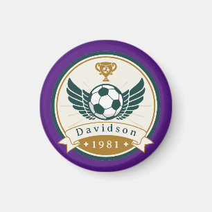 Magnet - Fußball - Personalisiert - Name hinzufüge