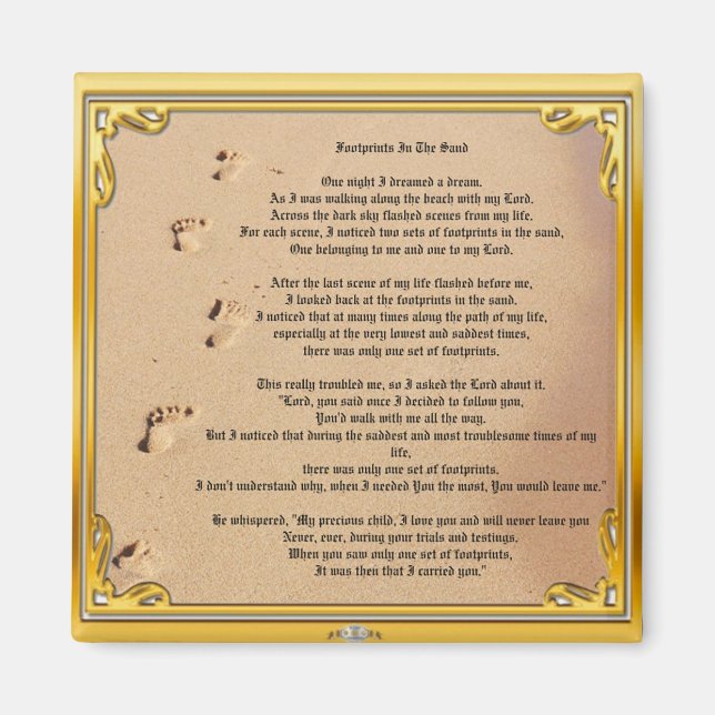 Magnet Fußspuren in den Sand-Sober-Champions (Vorne)