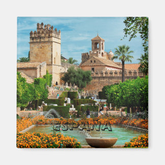 magnet Gärten der Festung von Córdoba, Spanien,
