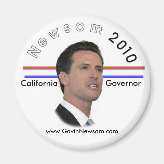Magnet Gavin Newsom 2010 (Vorne)