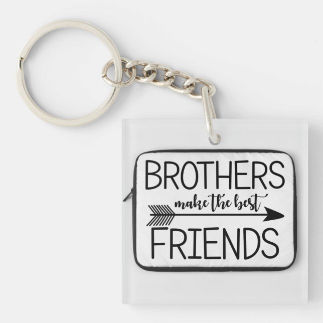 Magnet-Geschenk für den besten Bruder der Welt Schlüsselanhänger (Vorderseite)