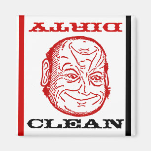 Magnet Geschirrspüler Butler Saubere Dirty optisch