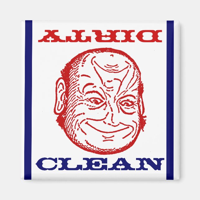 Magnet Geschirrspüler Mann Clean dirty optische Tä (Vorne)