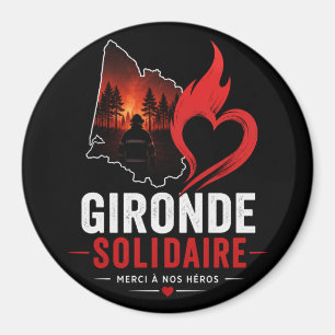 Magnet "Gironde Solidarity 2026" – Danke an unsere