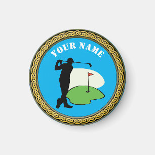 Magnet Golf - Name hinzufügen - Golfer