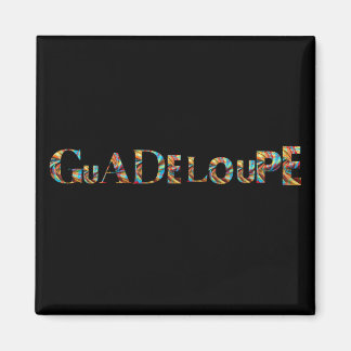 Magnet Guadeloupe Farbige Buchstaben | Magnet