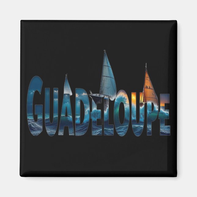 Magnet Guadeloupe Segelboote | Magnet (Vorne)