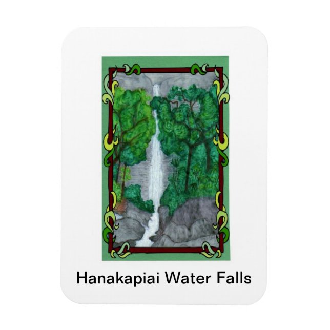 Magnet-Hanakapiai-Wasserfälle Magnet (Vertikal)