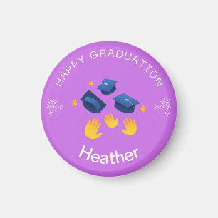 Magnet - Happy Abschluss Personalize - Name hinzuf