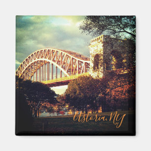 Magnet "Hell Gate Bridge in Herbst"