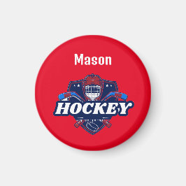 Magnet Hockey Gear - Personalisiert - Name hinzufü