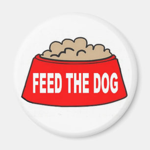 Magnet Hund Food Bowl Red Fütterte den Hund