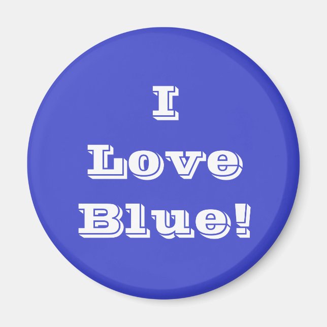 Magnet I Liebe Blue (Vorne)