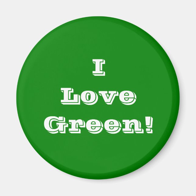 Magnet I Liebe Green (Vorne)